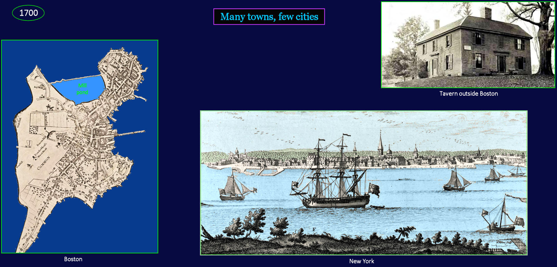 Port cities, 1700